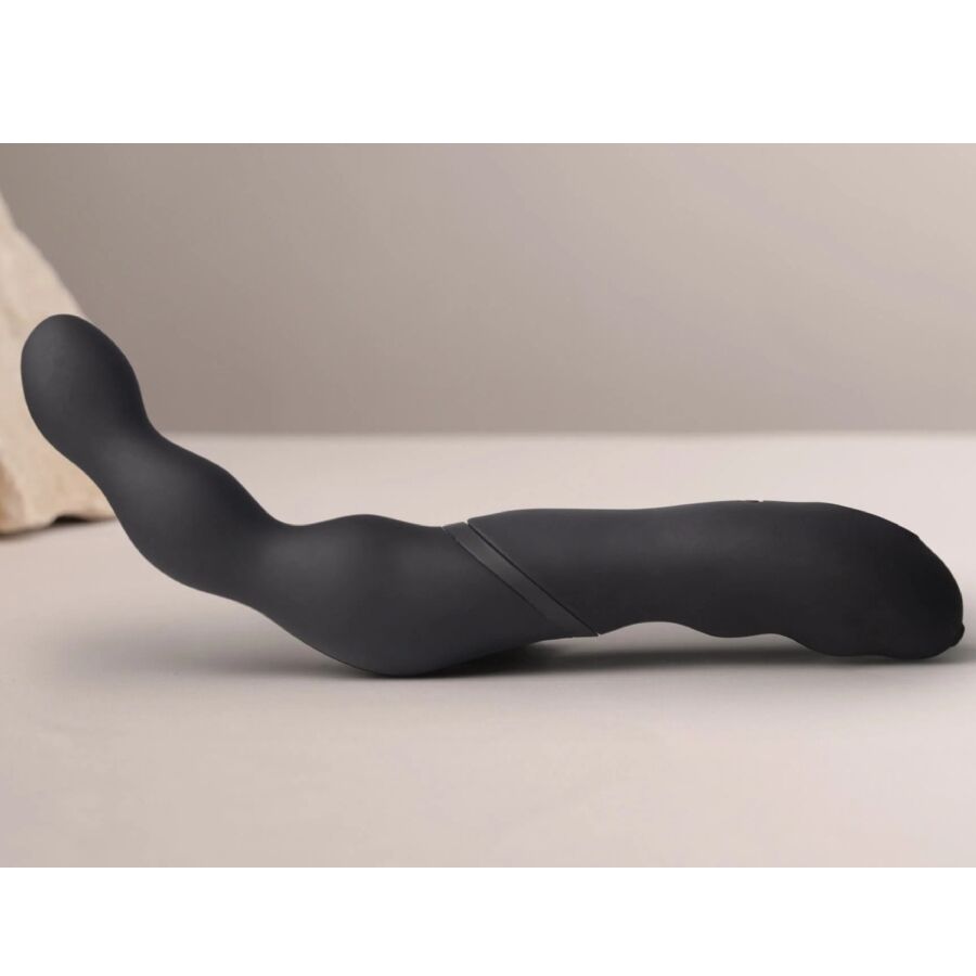 ROCKS-OFF - ADATTATORE NERO PER VIBRATORE PROSTATICO E ANALE