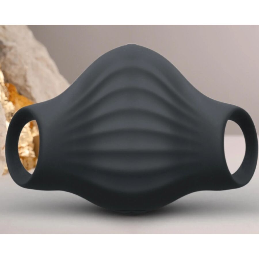 ROCKS-OFF - VIBRATORE FLESSIBILE PALM BLACK MASTURBATOR