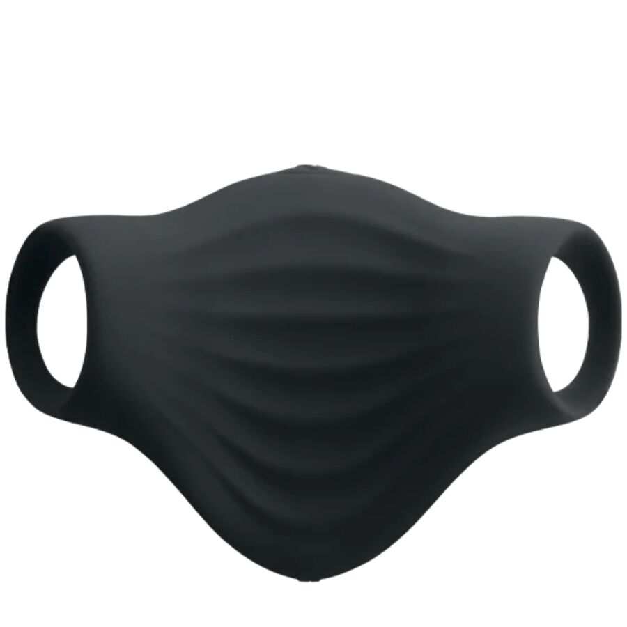 ROCKS-OFF - VIBRATORE FLESSIBILE PALM BLACK MASTURBATOR