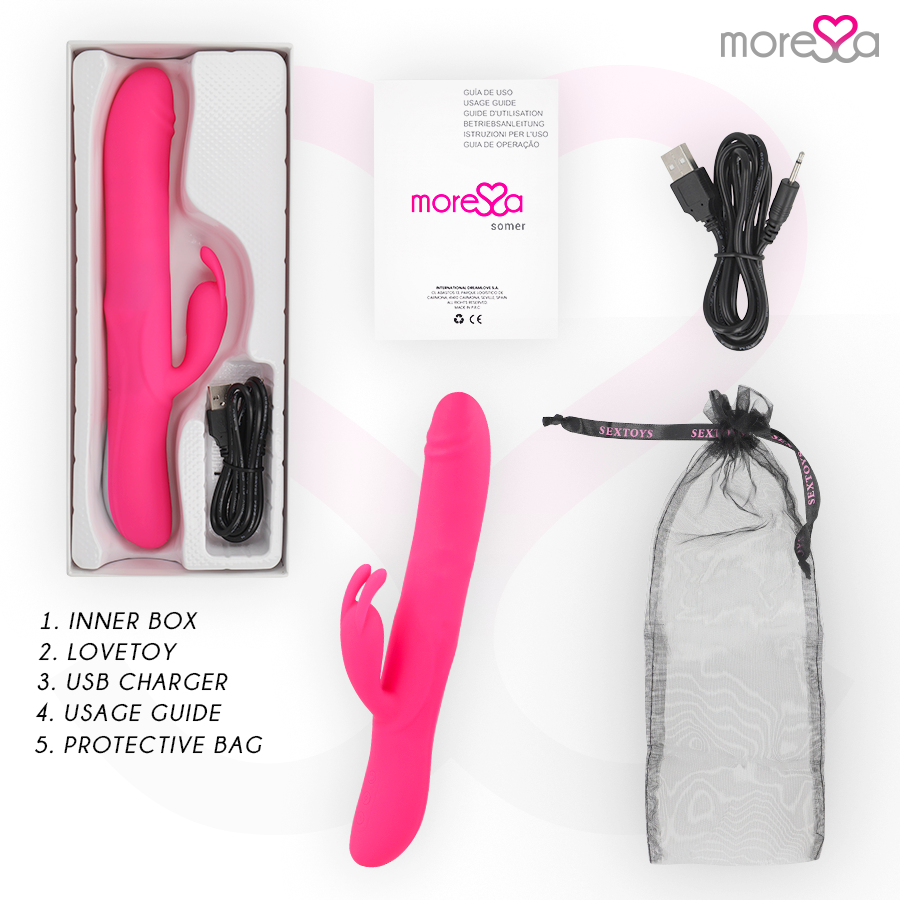 MORESSA - VIBRATORE SOMER PREMIUM A ROTAZIONE MULTIPLA
