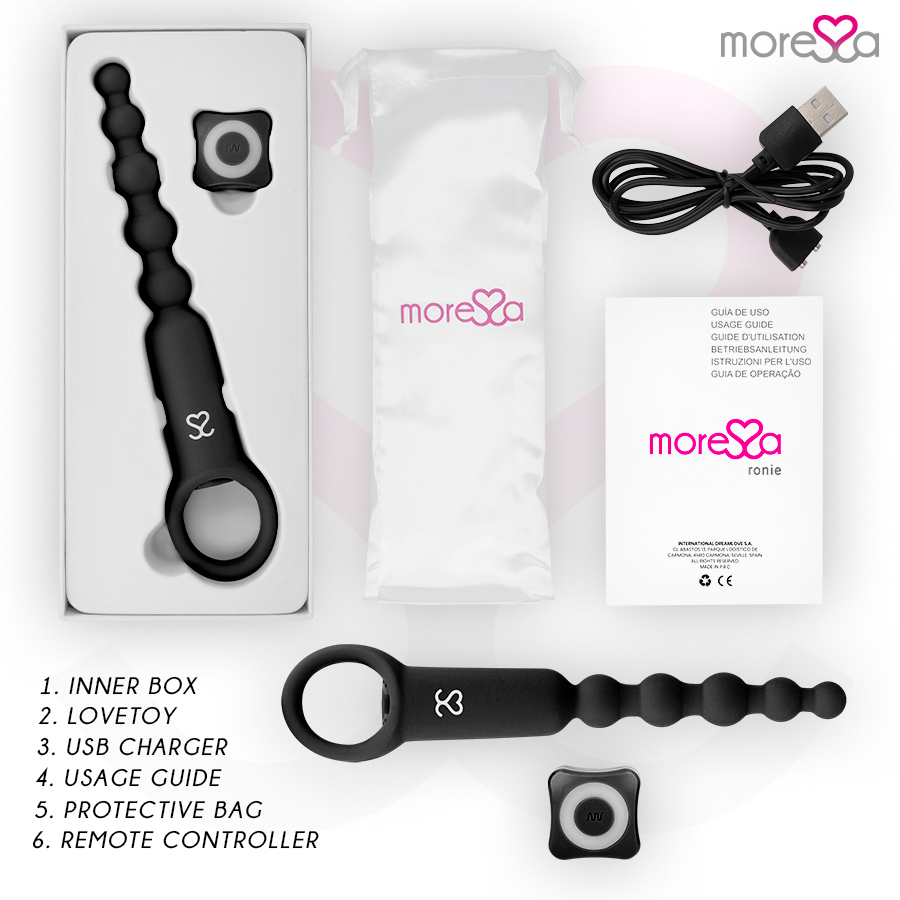 MORESSA - RONIE REMOTE CONTROL PIACERE ANALE NERO
