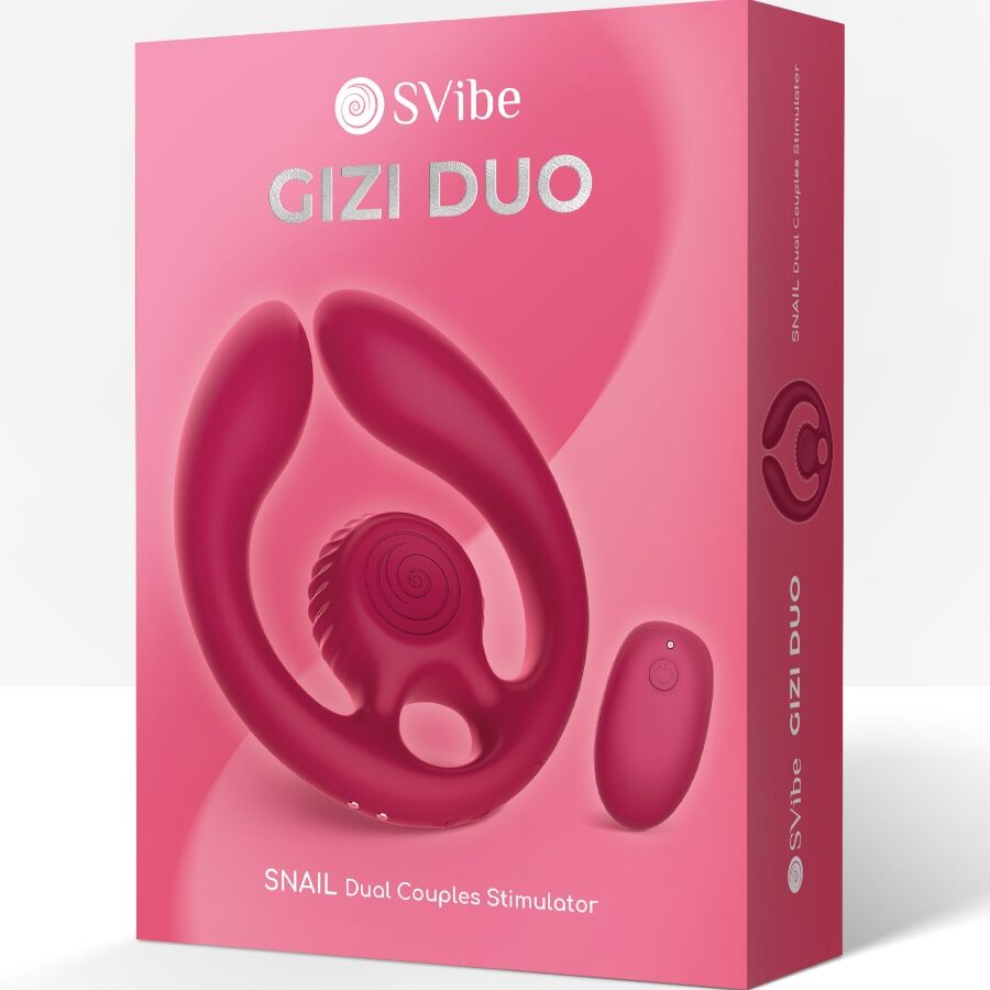 SNAIL VIBE - GIZI DUO STIMOLATORE DI COPPIA TELECOMANDO BORDEAUX