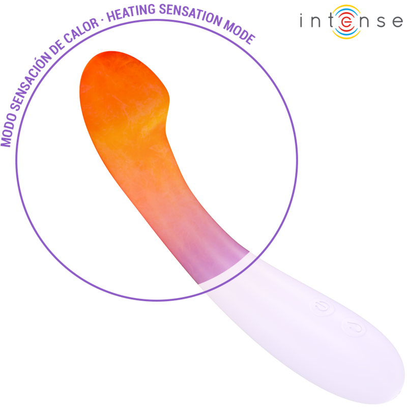 INTENSE - VIBRATORE BECKY 19 CM RISCALDABILE 7 VIBRAZIONI VIOLA