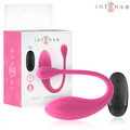 INTENSE - JANICE U VIBRATORE DOPPIA STIMOLAZIONE 10 VIBRAZIONI ROSA TELECOMANDO