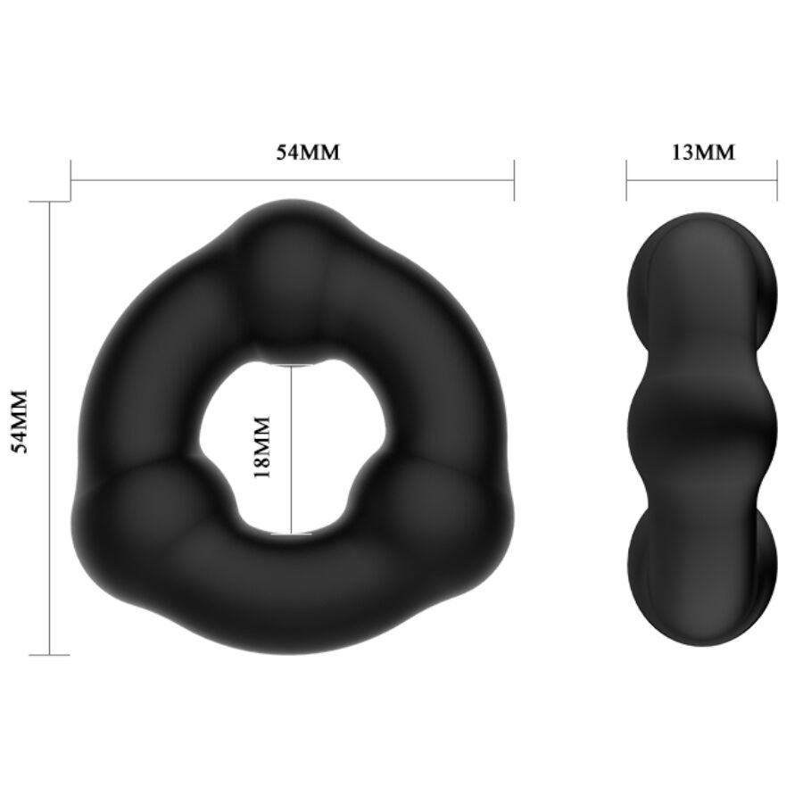 CRAZY BULL - ANELLO IN SILICONE SUPER MORBIDO CON NODULI