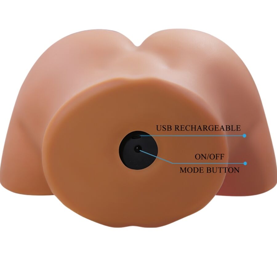 CRAZY BULL - ILANA VIBRATORE E SUCCHIATORE REALISTICO PER POLSO FEMMINILE CON SUONO 6,8 KG