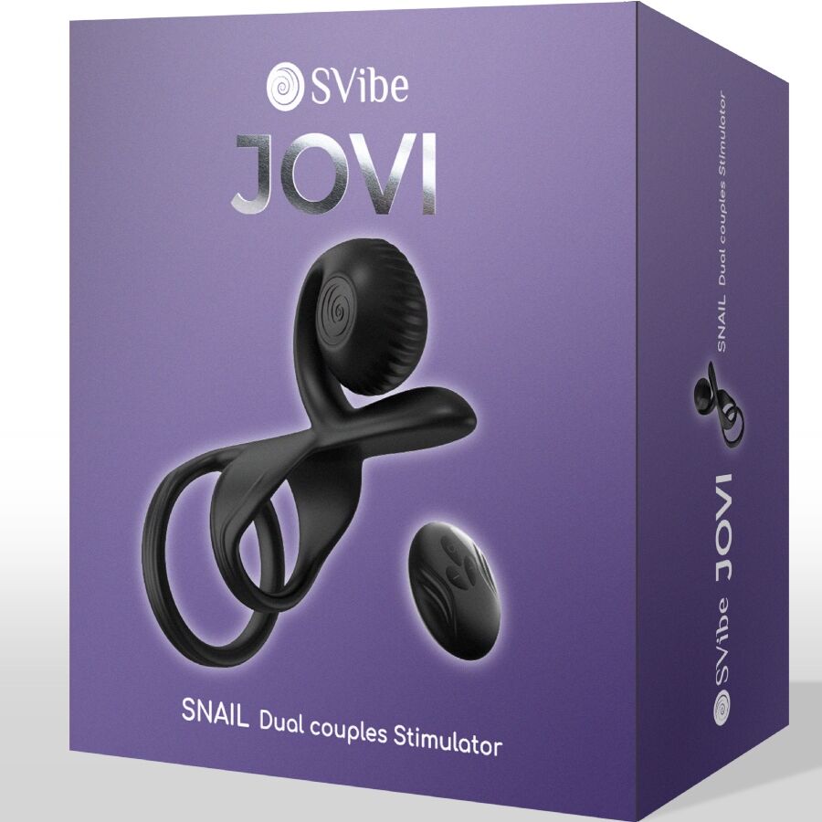 SNAIL VIBE - JOVI COUPLES RING TELECOMANDO NERO