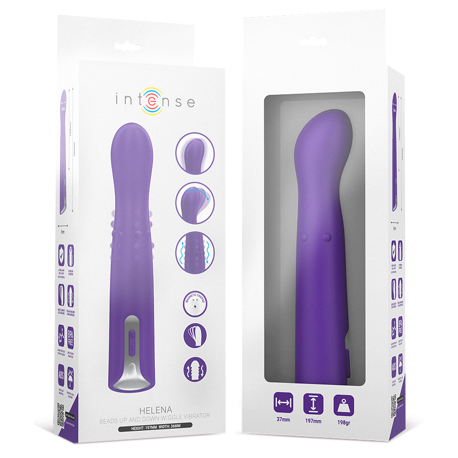 INTENSE - HELENA BEADS VIBRATORE OSCILLANTE SU E GIÙ 13,5 CM