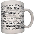 DIABLO PICANTE - TAZZA BIANCA CON SINONIMI DI PENE 370 ML