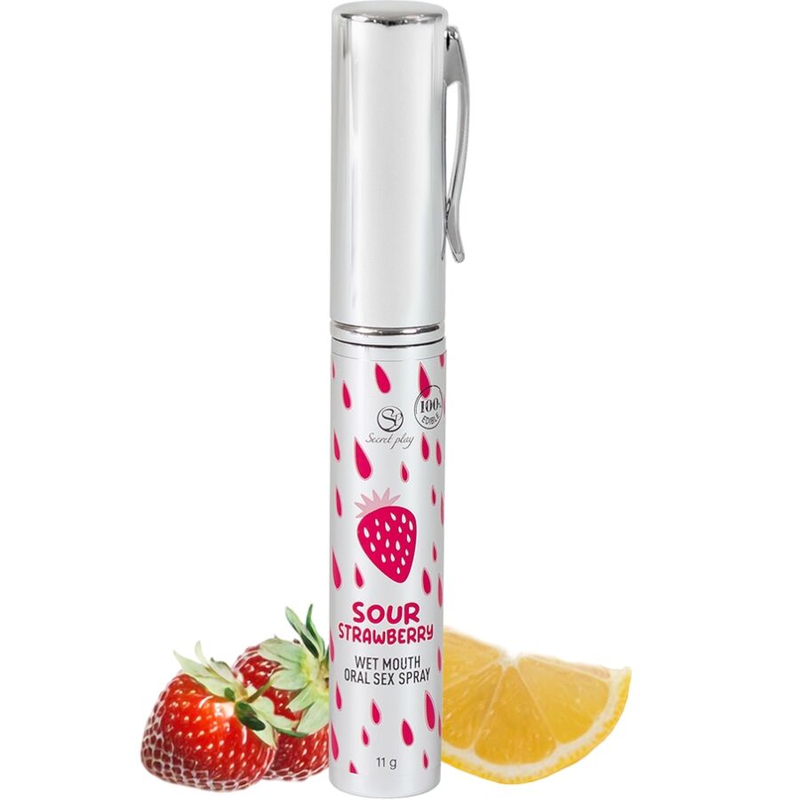 SECRETPLAY - SPRAY PER IL SESSO ORALE ALLA FRAGOLA ACIDA