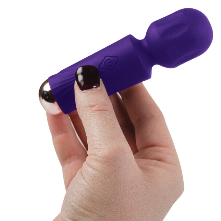 ROCKS-OFF - MINI BACCHETTA RICARICABILE 16 FUNZIONI VIOLET DREAM