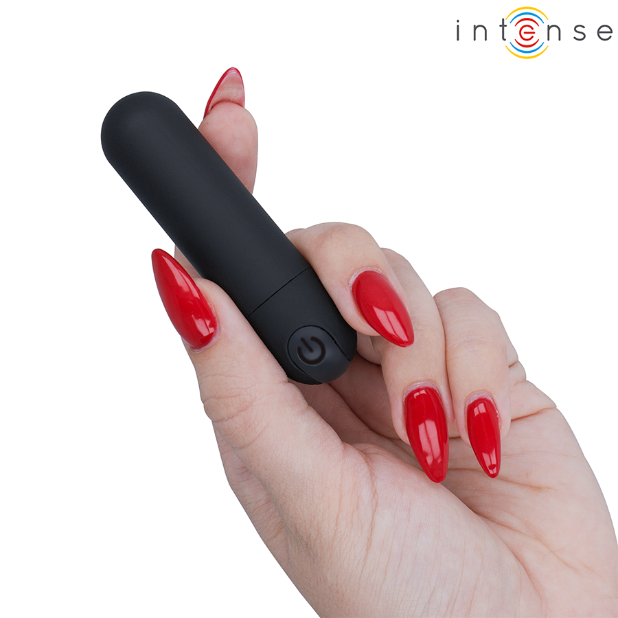 INTENSE - KAREN MINI PROIETTILE VIBRANTE RICARICABILE NERO