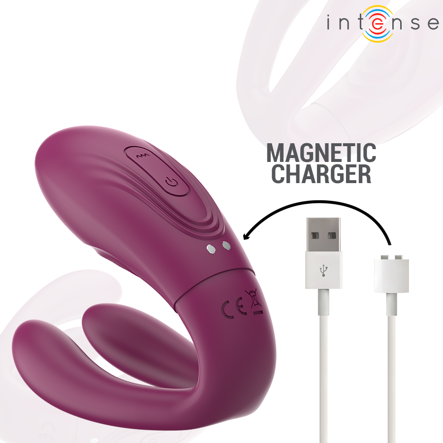 INTENSE - STIMOLATORE A MORSETTO CON VIBRAZIONE E TAPPING SANDRA CON TELECOMANDO
