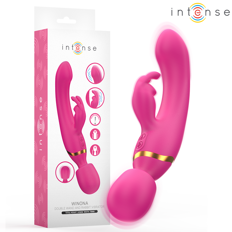 INTENSE - WINONA DOPPIO VIBRATORE CONIGLIO E BACCHETTA
