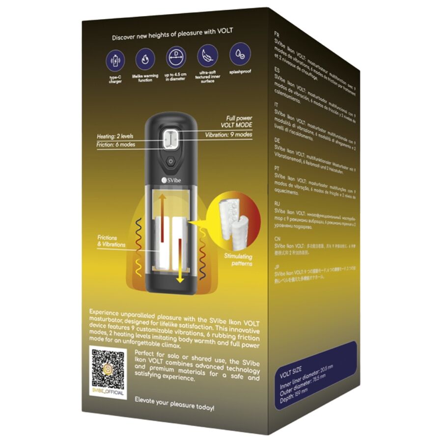 SNAIL VIBE - MASTURBATORE IKON VOLT CON EFFETTO CALORE E ATTRITO