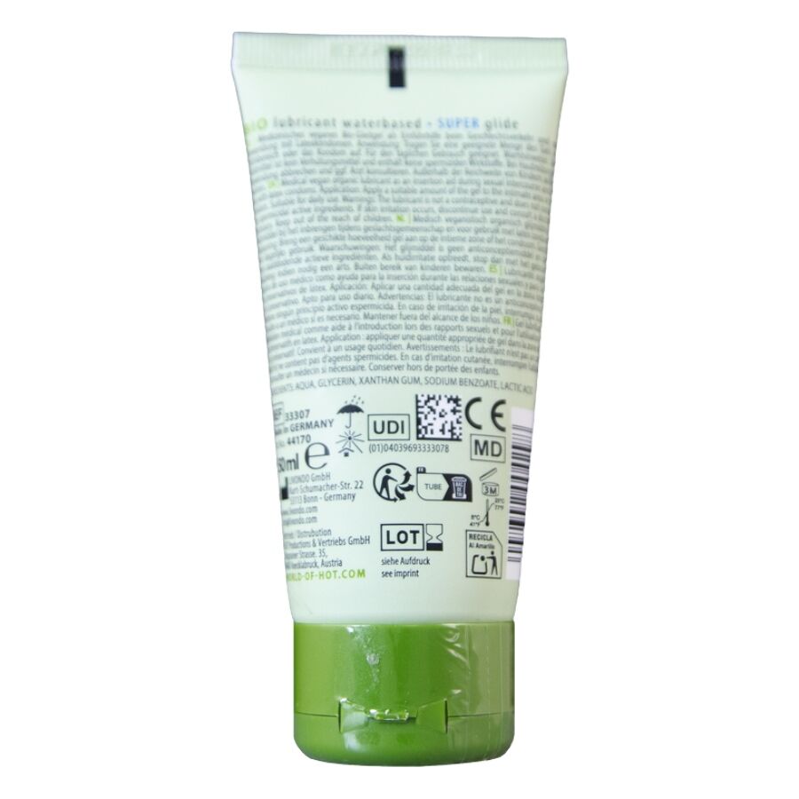 HOT - LUBRIFICANTE BIO A BASE D'ACQUA SUPERGLIDE 50 ML