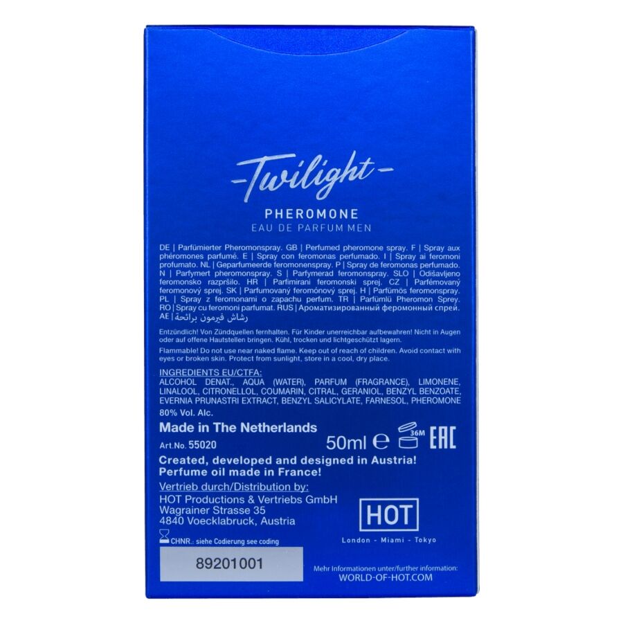 HOT - TWILIGHT PHEROMONE PARFUM UOMO 50 ML