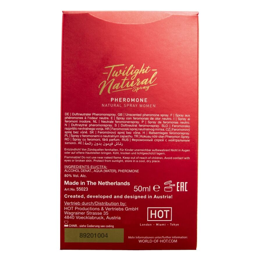 HOT - TWILIGHT PHEROMONE NATURALE DONNA 50 ML