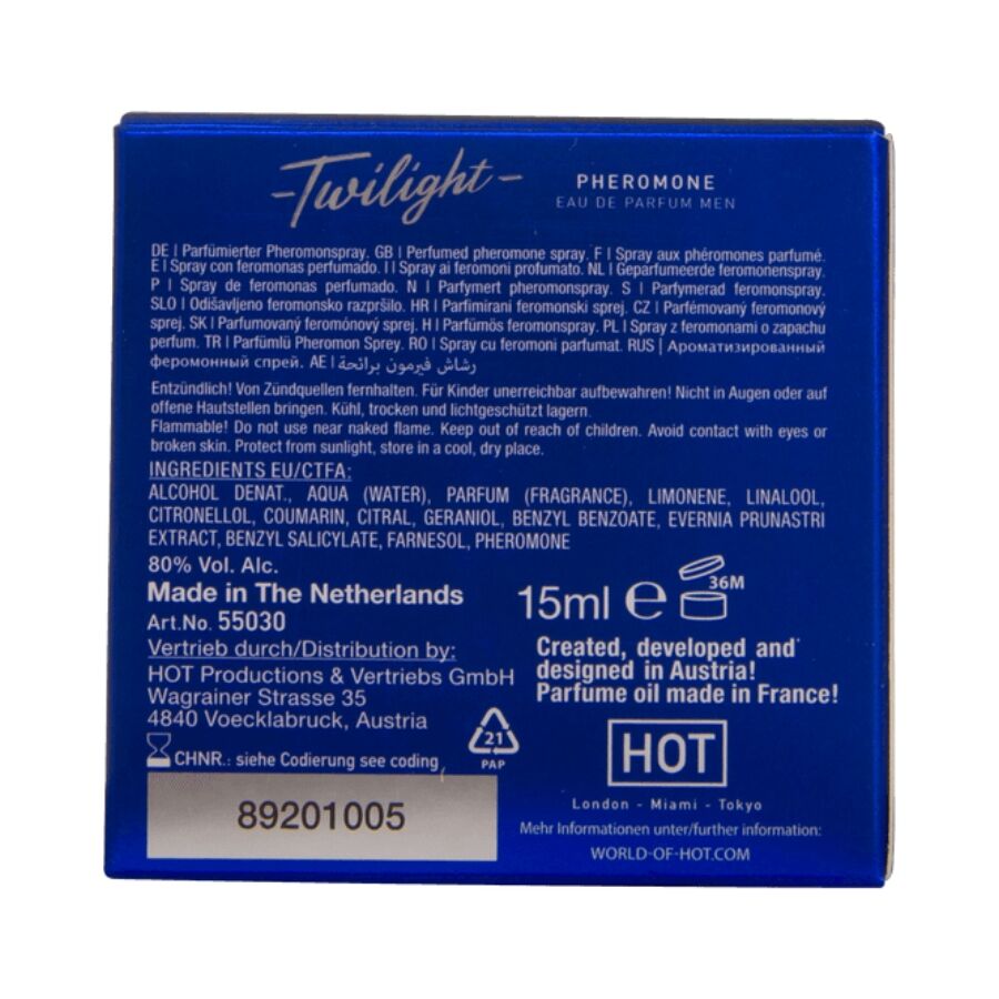 HOT - TWILIGHT PHEROMONE PARFUM UOMO 15 ML