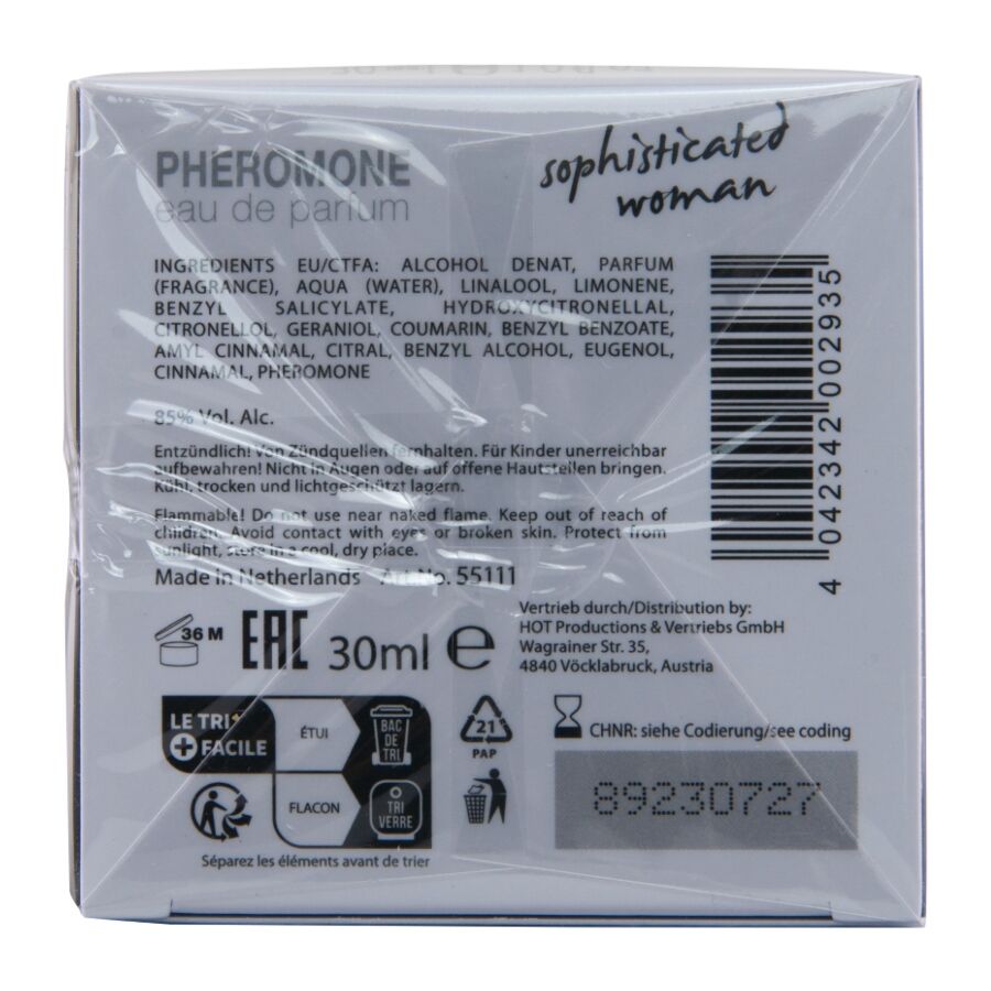 HOT - PROFUMO AI FEROMONI LONDRA DONNA SOFISTICATA 30 ML
