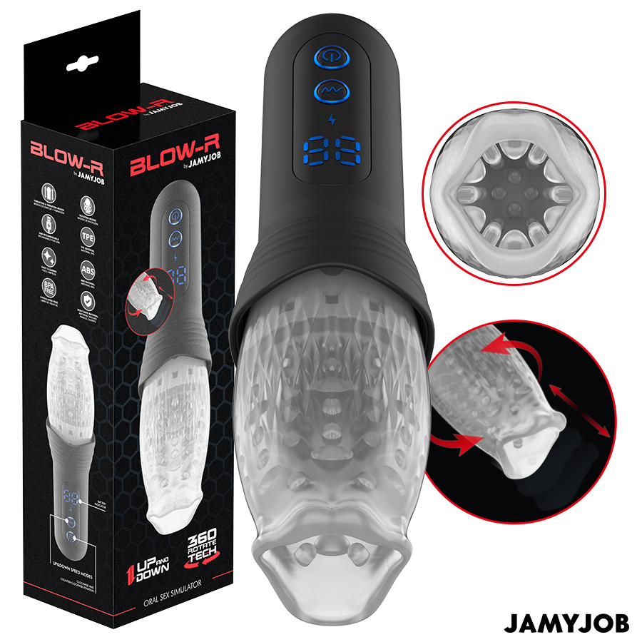JAMYJOB - MASTURBATORE BLOW-R CON SPINTA E ROTAZIONE