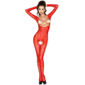 PASSION - WOMAN BS031 BODYSTOCKING ROSSO TAGLIA UNICA
