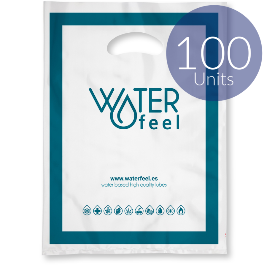 WATERFEEL - 100 SACCHETTI IN PLASTICA MEDI 30 X 40 CM