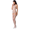 PASSION - DONNA BS067 BODYSTOCKING BIANCO TAGLIA UNICA