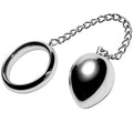 METAL HARD - ANELLO COCK 45MM + CATENA CON SFERA IN METALLO