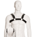 LEATHER BODY - IMBRACATURA PER BULL DOG NERA