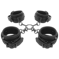 FETISH SUBMISSIVE - SET DI MANETTE PER MANI E CAVIGLIE CON FODERA IN NOPRENE