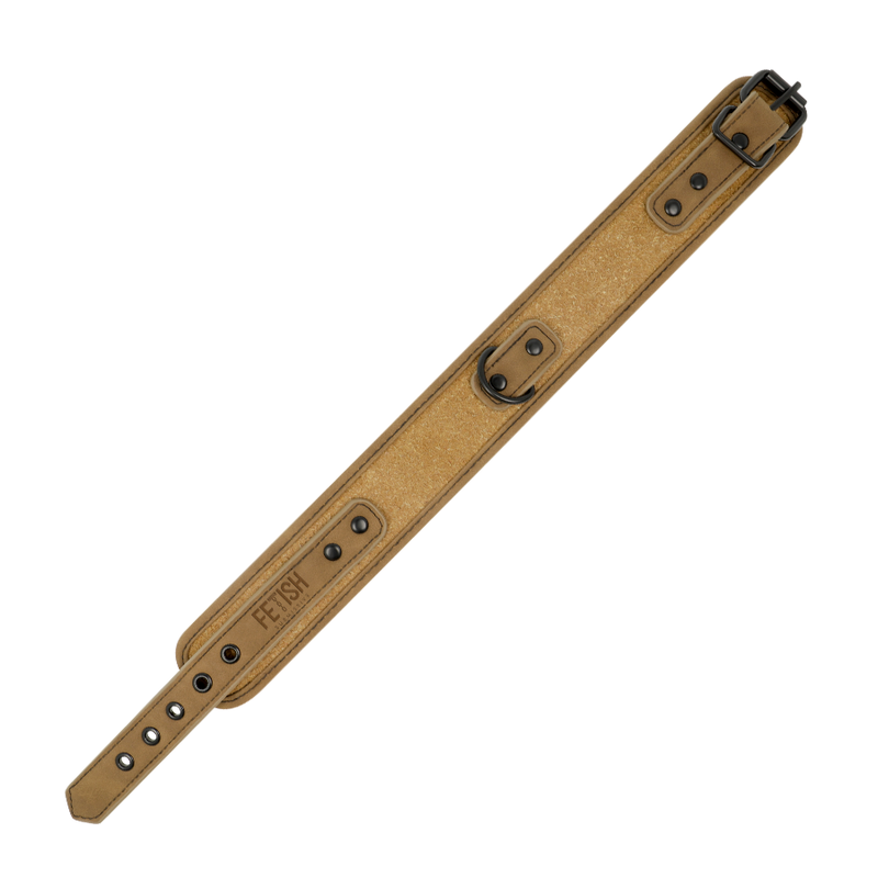FETISH SUBMISSIVE ORIGIN - COLLANA A CATENA RIVESTITA IN NEOPRENE