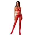 PASSION - WOMAN BS084 BODYSTOCKING ROSSO TAGLIA UNICA